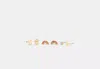 Coach Outlet B Initial Stud Earrings Set In Yellow