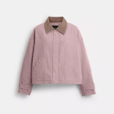 Coach Outlet Barn Jacket In Pink