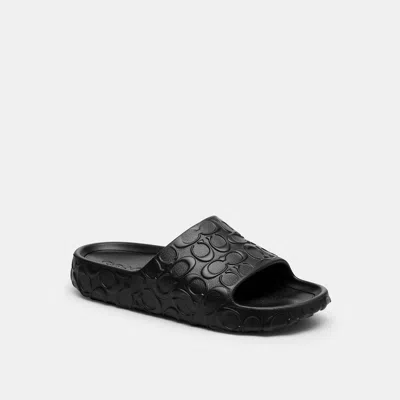 Coach Outlet Bay Slide In Signature In Black