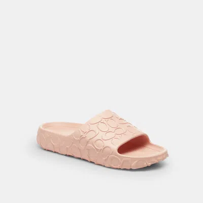 Coach Outlet Bay Slide In Signature In Candy Pink