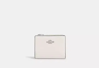 Coach Outlet Bifold Wallet In Silver/chalk