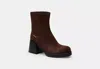 Coach Outlet Block Heel Boot In Brown