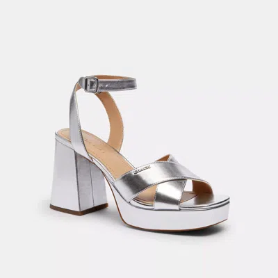 Coach Outlet Block Heel Sandal In Multi