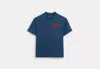 Coach Outlet Boardwalk Specials T-shirt In Organic Cotton In Blue