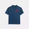 Coach Outlet Boardwalk Specials T-shirt In Organic Cotton In Blue