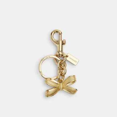 Coach Outlet Bow Bag Charm In Gold