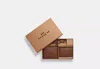 Coach Outlet Boxed 3 In 1 Wallet Gift Set In Brn