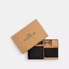 Coach Outlet Boxed 3 In 1 Wallet Gift Set In Signature Canvas In Black