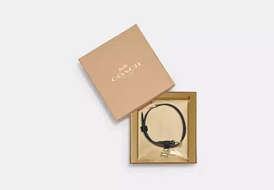 Coach Outlet Boxed Large Pet Collar In Signature Canvas In Brown