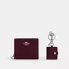 Coach Outlet Boxed Snap Wallet And Picture Frame Bag Charm In Red