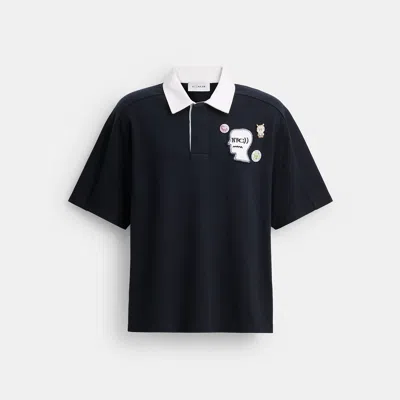 Coach Outlet | Brain Dead Rugby Polo In Navy Blue