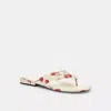 Coach Outlet Bridgette Sandal With Cherry Print In White