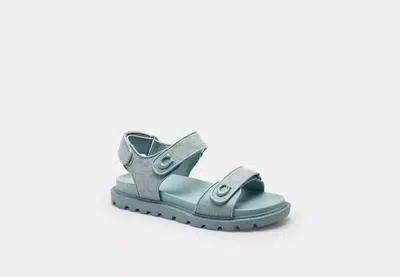 Coach Outlet Brynn Sandal In Signature Canvas In Blue