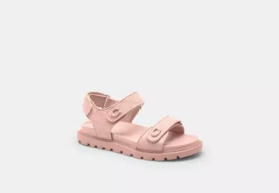 Coach Outlet Brynn Sandal In Signature Canvas In Pink