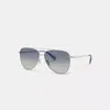 Coach Outlet C Hardware Metal Pilot Sunglasses