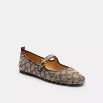 Coach Outlet C Rivet Mary Jane In Signature Jacquard In Multi