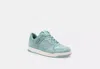 Coach Outlet C201 Low Top Sneaker In Signature Canvas Jacquard In Blue