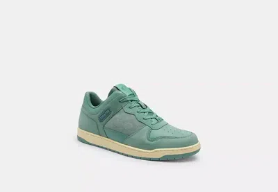 Coach Outlet C201 Sneaker In Signature Canvas Jacquard In Blue