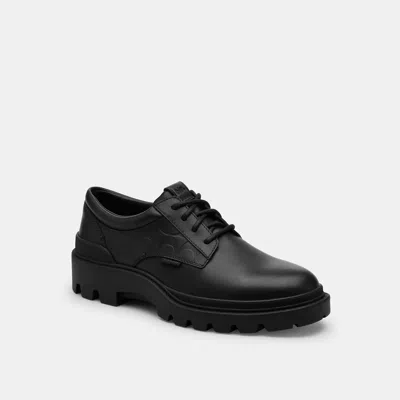 Coach Outlet Cameron Derby In Signature Leather In Black