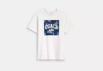 Coach Outlet Camo Square Classic T-shirt In White