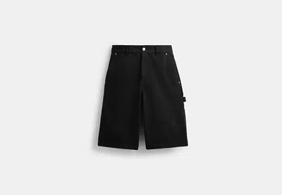 Coach Outlet Canvas Shorts In Black