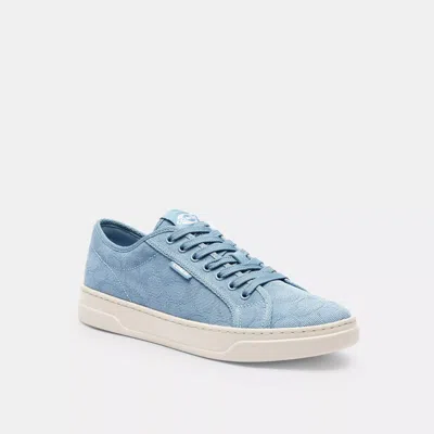 Coach Outlet Canvas Sneaker In Silver