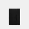 Coach Outlet Card Case With Money Clip In Black