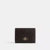 Coach Outlet Card Holder Wallet In Blocked Signature Canvas In Multi
