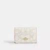 Coach Outlet Card Holder Wallet In Sketch Signature Canvas In Multi
