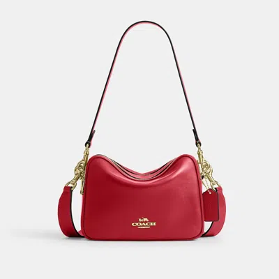 Coach Outlet Carey Crossbody Bag In Gold/poppy
