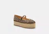 Coach Outlet Carmela Espadrille In Signature Jacquard In Brown