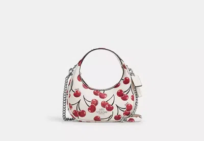 Coach Outlet Carmen Mini Crossbody Bag With Cherry Print In White
