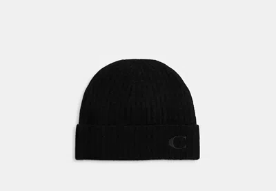 Coach Outlet Cashmere Beanie In Black