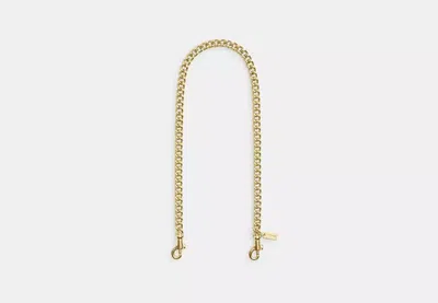 Coach Outlet Chain Shoulder Strap In Gold/gold