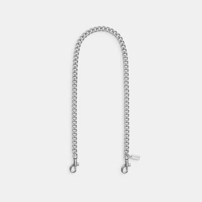 Coach Outlet Chain Shoulder Strap In Silver