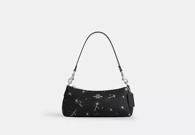Coach Outlet Charlotte Shoulder Bag With Star Print In Black