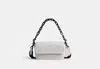Coach Outlet Charter Flap Crossbody Bag 18 In Signature Canvas In White