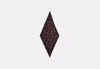 Coach Outlet Cherries Print Silk Diamond Scarf In Black