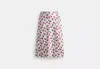 Coach Outlet Cherry Print Midi Skirt In Blue/multi