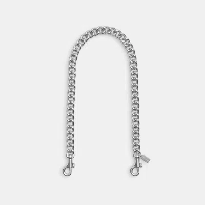 Coach Outlet Chunky Chain Shoulder Strap In Silver
