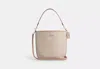 Coach Outlet City Large Bucket Bag In Signature Canvas In Beige