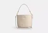 Coach Outlet City Large Bucket Bag In Signature Canvas In Beige