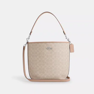COACH OUTLET CITY LARGE BUCKET BAG IN SIGNATURE CANVAS