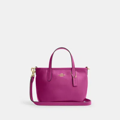 Coach Outlet City Mini Tote Bag In Im/magenta