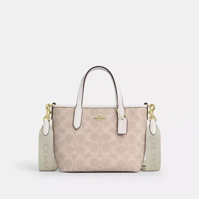 Coach Outlet City Mini Tote Bag In Signature Canvas In Multi