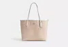 Coach Outlet City Tote Bag In Signature Canvas In Beige