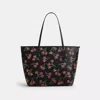 Coach Outlet City Tote Bag With Cherry Print In Multi