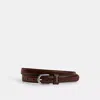 Coach Outlet Classic Buckle Belt In Suede, 25 Mm In Brown