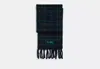 Coach Outlet Classic Plaid Oversized Muffler In Blue