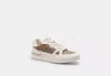 Coach Outlet Clip Court Low Top Sneaker In Signature Canvas In Multi